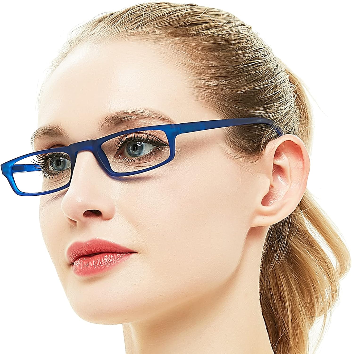 OCCI CHIARI Womens Reading Glasses TR90 Reader For Men 1.0 1.25 1.5 1.75 2.0 2.25 2.5 2.75 3.0 3.5 4.0 5.0 6.0 (Blue,200)