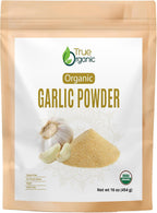 True Organic Garlic Powder, 1 Pound|Certified Organic USDA Certified|Perfect For Savory Dishes|Organic Garlic Powder.