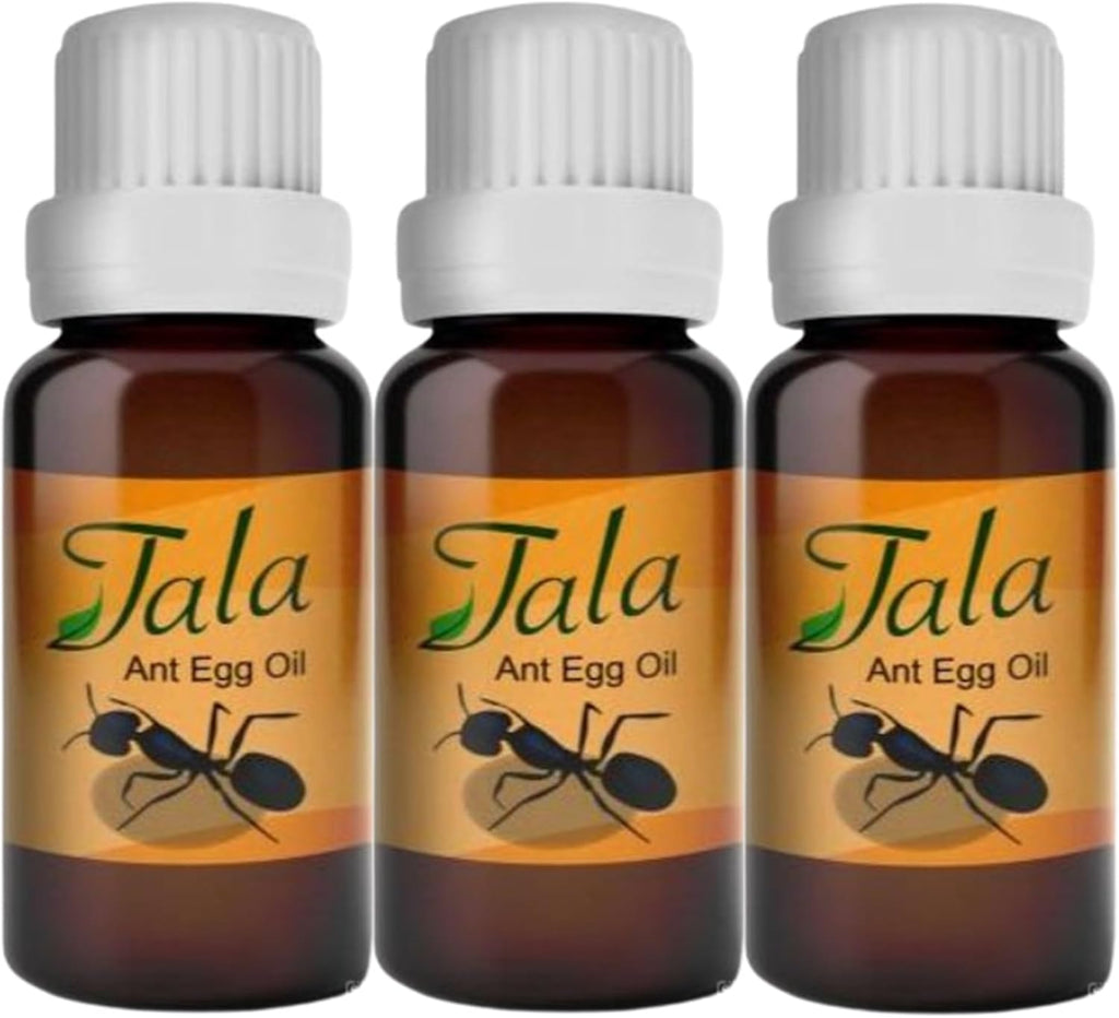 Tala Natural Hair Reducing Oil, Ant Egg Oil, FOR EXTERNAL USE, 20ml-Pack of 3