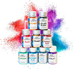 SWEET & MAGICAL EDIBLE LUSTER DUST 9 COLORS 15 GRAMS EACH TUBE