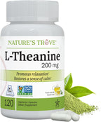 Nature's Trove L-Theanine 200mg 120 Vegetarian Capsules
