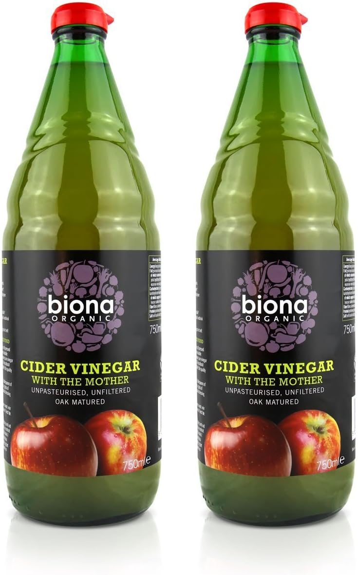 Biona Organic Cider Vinegar Unfiltered (750ml) - Pack of 2