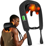 CuPiLo Cordless Neck Massager with Heat, HSA Store FSA Eligible 4D Kneading Shoulder Massager for Pain Relief Deep Tissue, Electric Shiatsu Massage for Neck and Shoulder, Fathers Day Dad Gifts for Men
