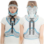 COYEUX Orthosis Cervical Thoracic, Looseness/Height Adjustable, U-Shaped Jaw Support, Cervical Neck Traction Device, for Cervical Spine Fractures and Dislocations