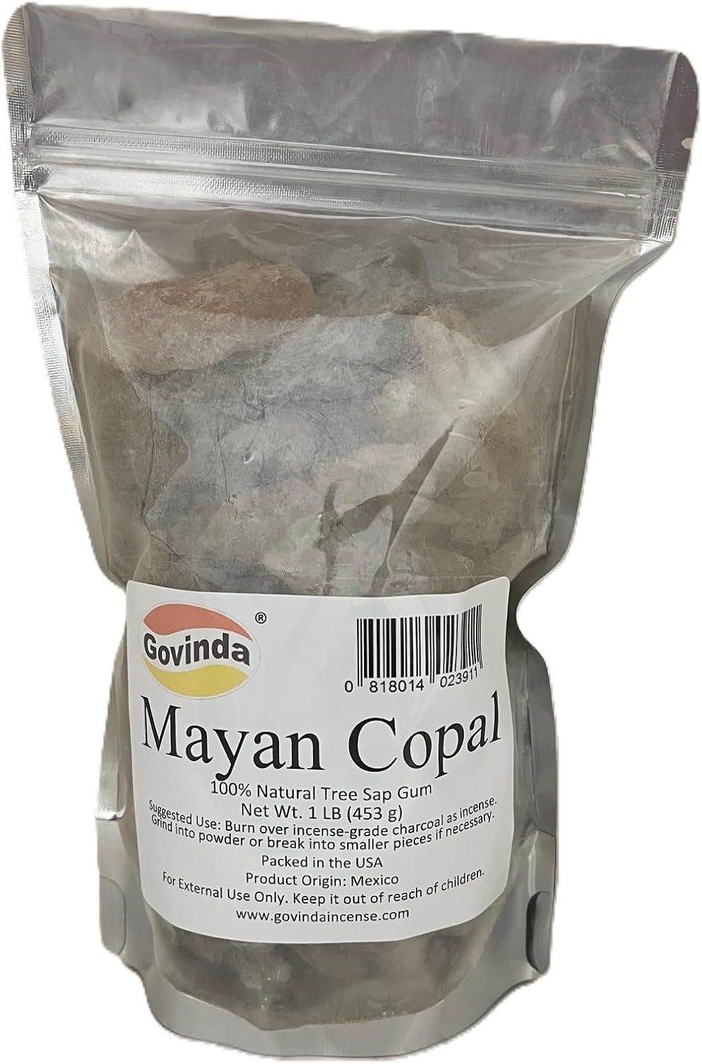 Govinda - Copal (Gold) Incense Gum Tree Sap1 lb