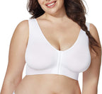 Hanes Women's Wireless Bra, Just My Size Pure Comfort Full-Figure Bras for Women, Front-Close Design (Plus Size, Too)