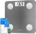 ZOETOUCH Smart Bathroom Scale for Body Weight, Digital Weighing Scale with BMI, Body Fat, Muscle Mass, Bluetooth Machine for People, Work with App, 14 Body Composition Analyzer