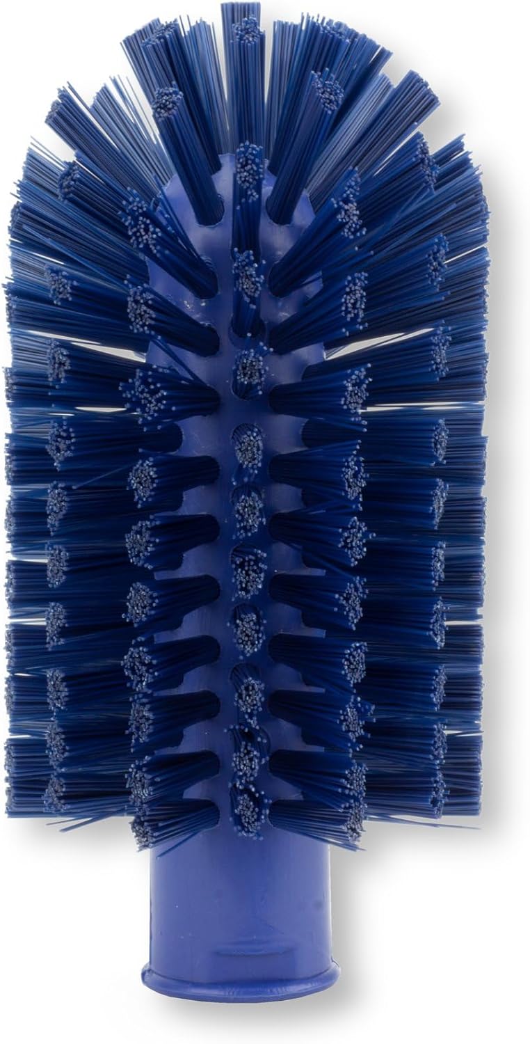 SPARTA Multi-Purpose Valve Brush Pipe Brush, Round Brush with Polyester Bristles, Color Coded for Commercial Cleaning, Kitchen, Restaurant, Bathroom, Plastic, 5.9 X 3 X 5.9 Inches, Blue