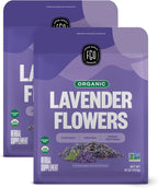 FGO Organic Dried Lavender Flowers, Extra Grade Dried Buds, Imported From France for Culinary or Sachet Bags, 16oz Bulk, Packaging May Vary (Pack of 2)