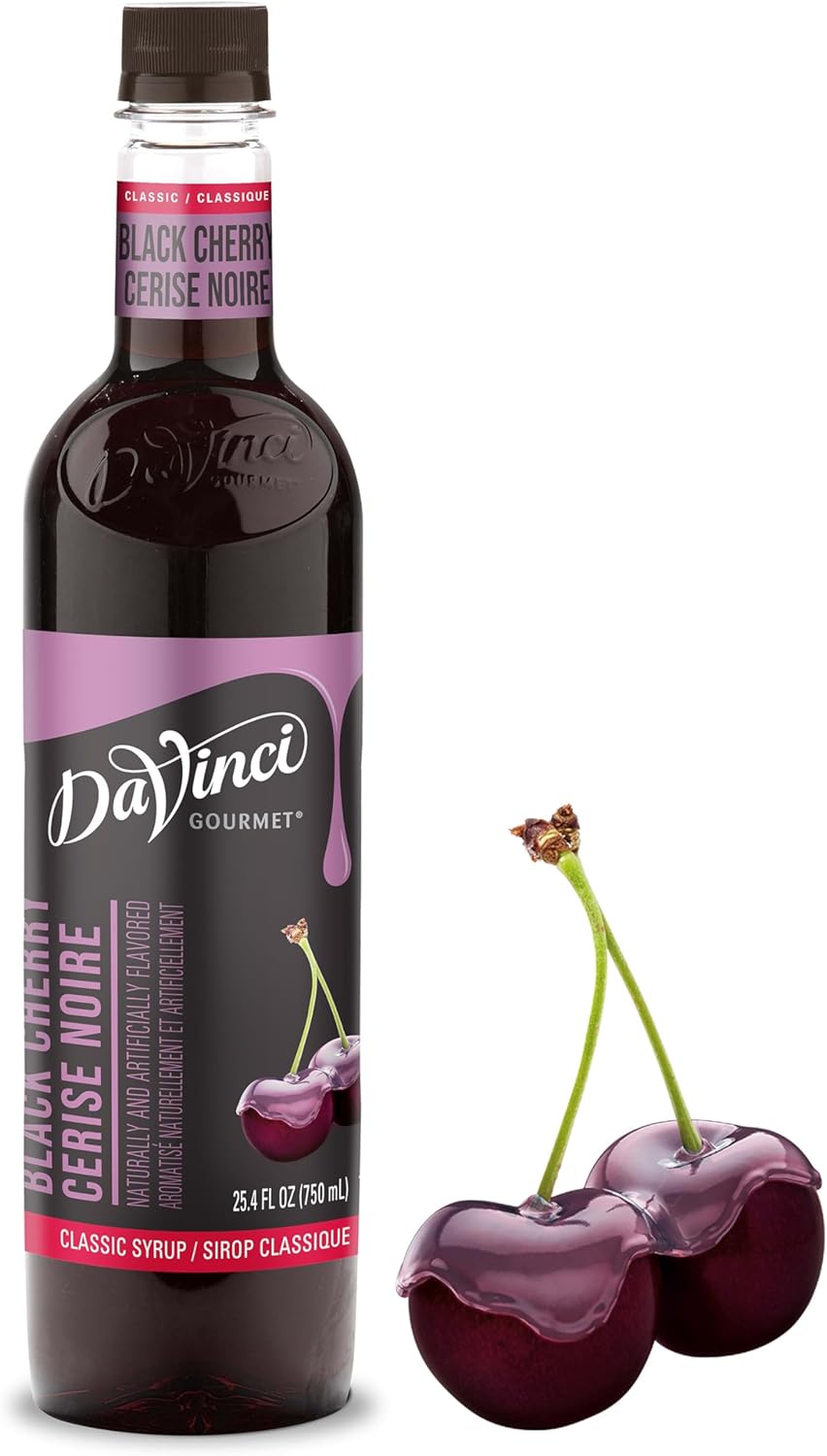 DaVinci Gourmet Classic Black Cherry Syrup, 25.4 Fluid Ounces (Pack of 1)