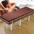 KKCD Beauty Salon Mattress with Removable Cover Massage Table Mattress Protector with Breath Hole Non-Slip Spa Bed Mattress Pad Plush Lash Bed Cushion Only (Without Bed),Coffee 3cm,75x190cm