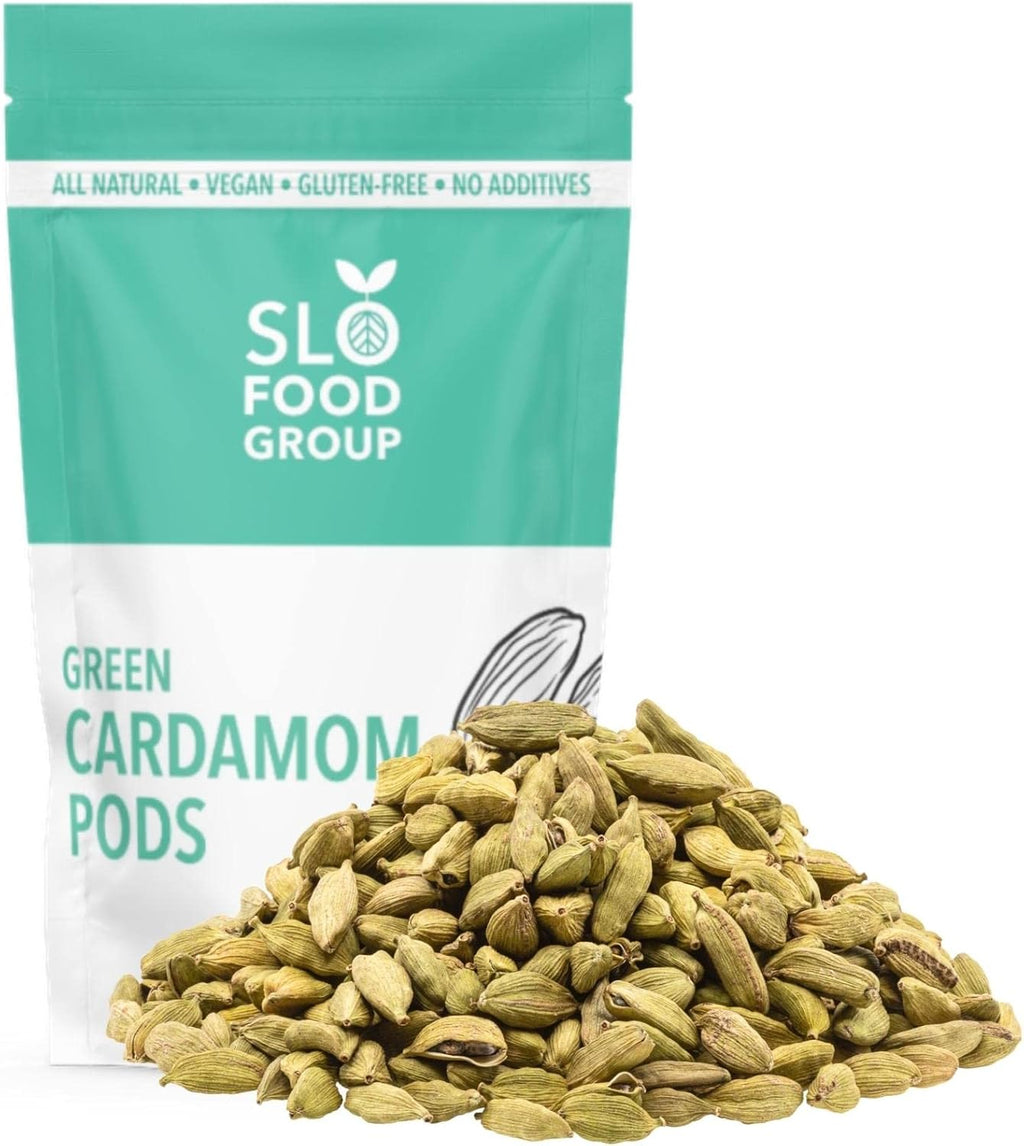 Slofoodgroup Green Cardamom Pods -Natural Cardamom Spice - 2 Oz.