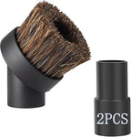 Round Soft Horse Hair Vacuum Brush Attachment For Shark Vacuum Brush Attachment With 1-1/4" to 1-3/8" Hose Adapter, Vacuum Attachments & Brushes For Shark Vacuum Attachments, Deep Car Upholstery & Nar