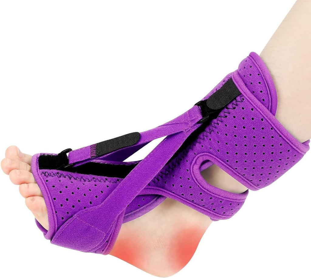Plantar Fasciitis Night Splint-Adjustable Planter Facetious Relief Brace,Plantar Fasciitis Relief Women Men Straps,Support Relief Foot Drop Achilles Tendonitis(1PC)