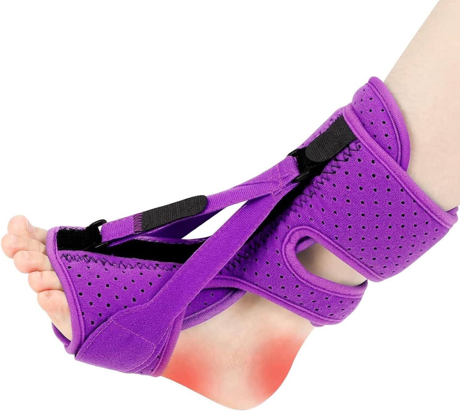 Plantar Fasciitis Night Splint-Adjustable Planter Facetious Relief Brace,Plantar Fasciitis Relief Women Men Straps,Support Relief Foot Drop Achilles Tendonitis(1PC)