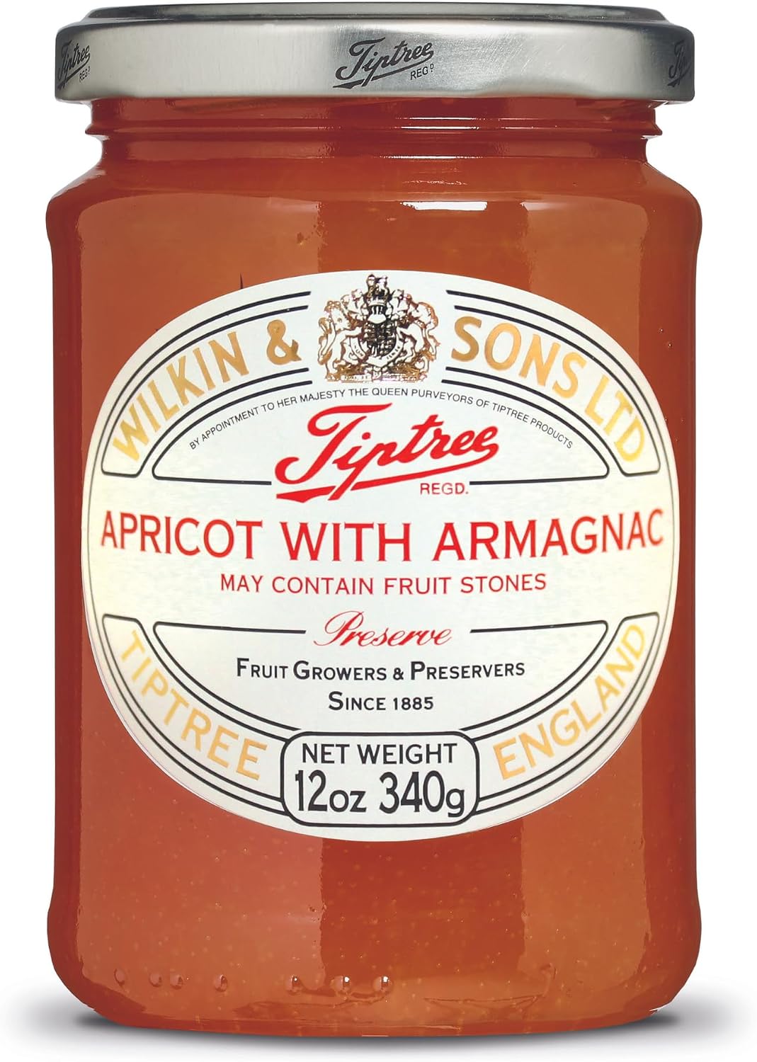 Tiptree Preserve, Apricot & Armagnac, 12 Ounce Jar