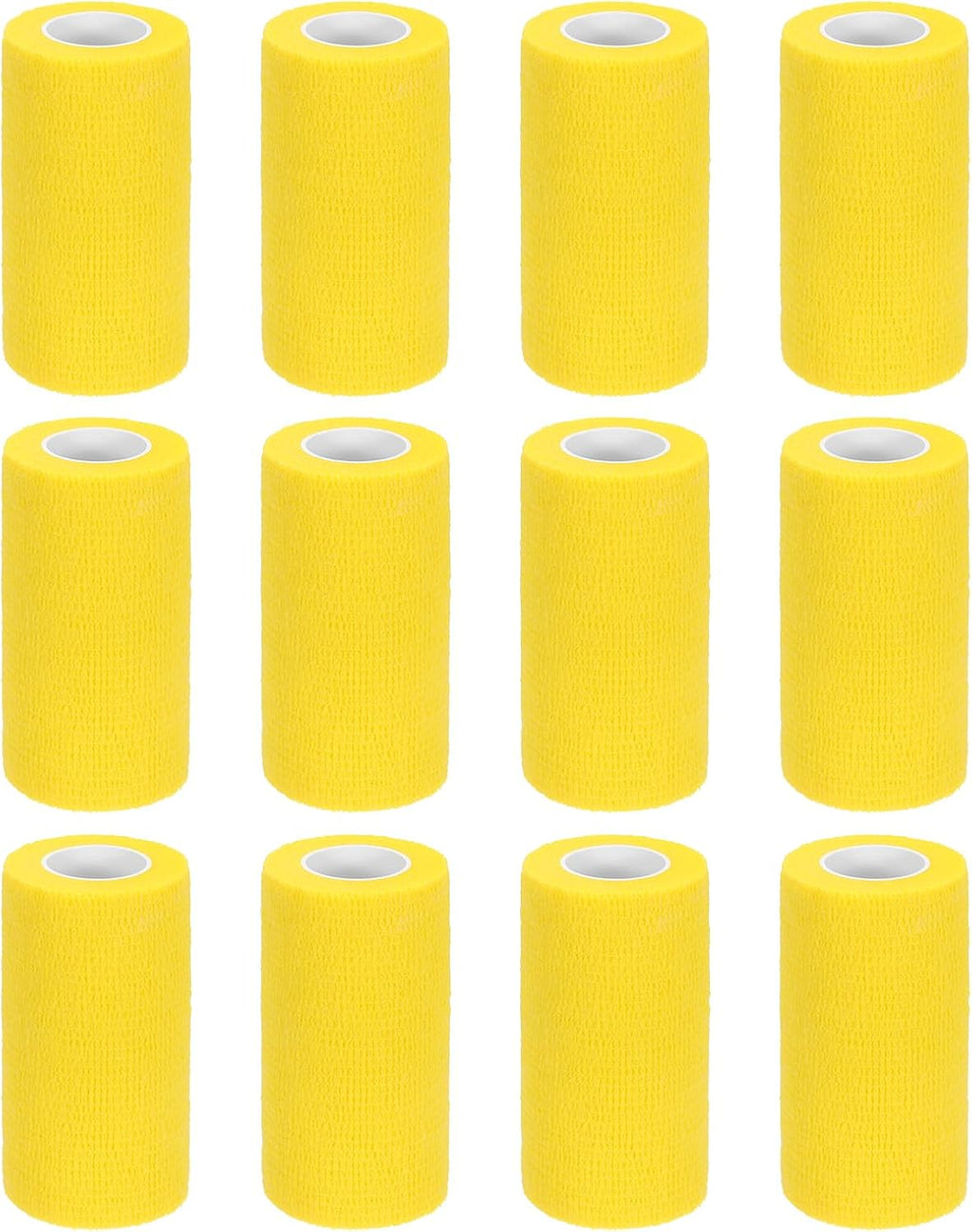 MECCANIXITY Elastic Cohesive Bandage Wrap Breathable Self Adhesive Athletic Tape Roll Black for Sports Wrist Ankle Support
