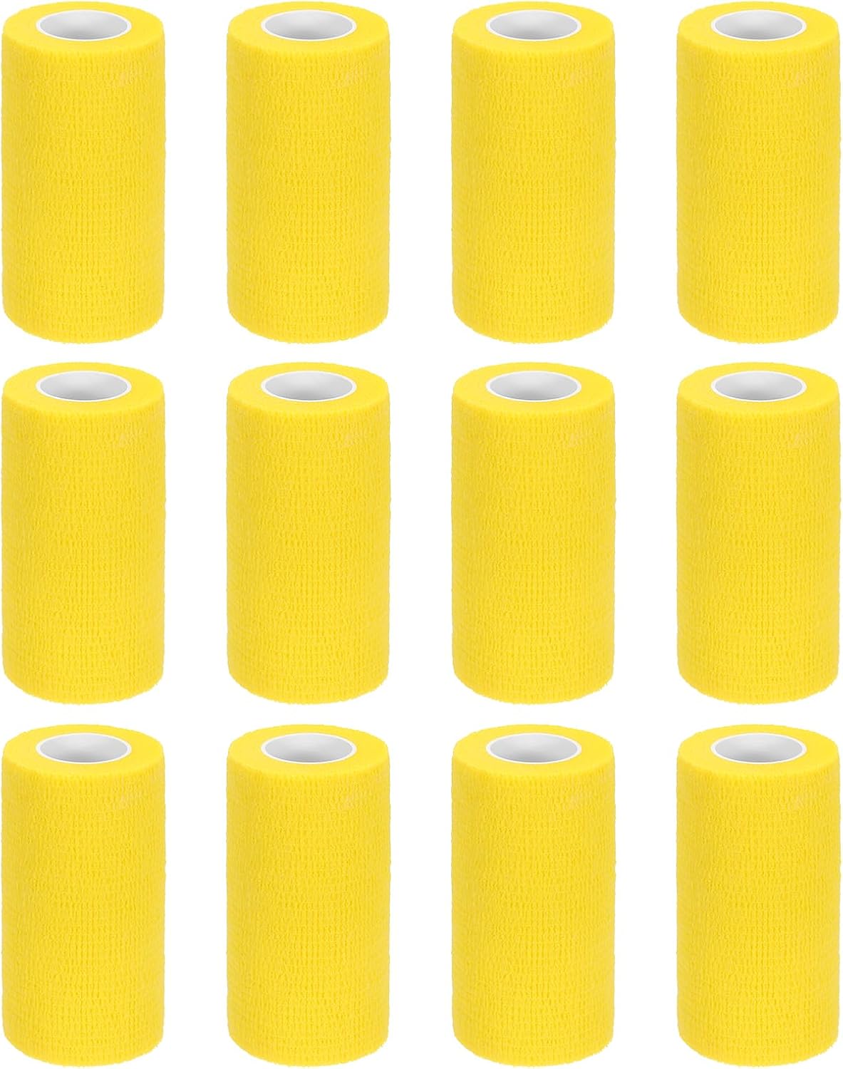 MECCANIXITY Elastic Cohesive Bandage Wrap Breathable Self Adhesive Athletic Tape Roll Black for Sports Wrist Ankle Support