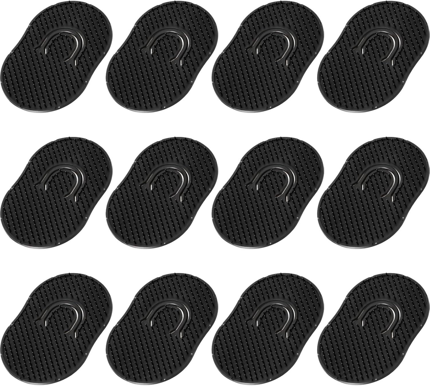 Boao 12 Packs Hand Combs Pocket Brush Finger Palm Combs for Men Portable Soft Pocket Palm Hair Brush Scalp Massage for Hair Home Travel Pets (Black)