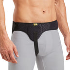 Inguinal Hernia Belt for Men, Medical Grade Hernia Support Truss for Single Inguinal or Sports Hernias, Adjustable Compression Pad & Breathable Waist Strap for Pain Relief, Discreet Left or Right Side