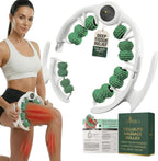 Cellulite Massage Roller, Fascia Blaster, Lymphatic Drainage Massager, Relieve Muscle Soreness, Body Sculpting Tool with Detachable Handles for Thighs, Legs, Buttocks, Gift Exfoliating Brush. (Green)