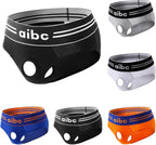 Straight Men's Exotic Boxer Shorts Underwear Gay Sexy Open Front Panties Briefs Hollow Pouch Trunks Cut Out Bikini Trunks