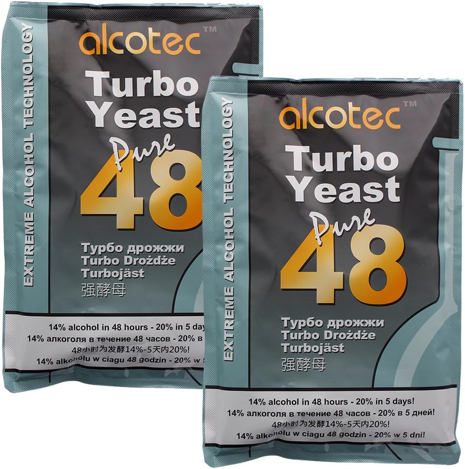 Alcotec 48-hour Turbo Yeast, 135 grams (Pack of 2)