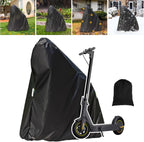 Electric Scooter Cover, All Season Universal Scooter Cover, Waterproof Sun, Tear Proof Night Reflective and Lock-Holes&Storage Bag for with Seat or Without Foldable Kick Scooter