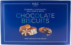 M&S / Marks & Spencer | Extremely Chocolatey Milk Dark & White Chocolate Biscuits 500g | From the UK