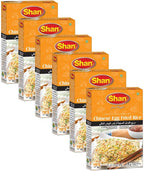 Shan Chinese Egg Fried Rice Oriental Seasoning Mix 1.23 oz (35g) - Spice Powder for Stir-Fried Eggs with Vegetables & Rice - Suitable for Vegetarians - Airtight Bag in a Box (Pack of 6)