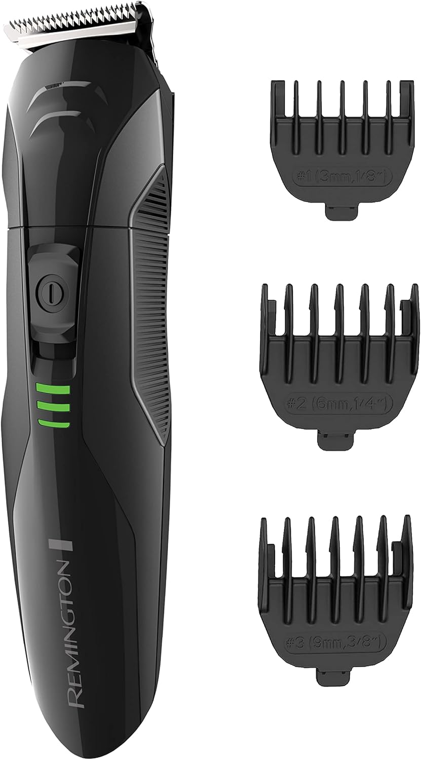 Remington PG6015A Rechargeable Stubble and Beard Trimmer, Black