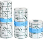 3 Rolls Transparent Stretch Adhesive Bandage, Waterproof Clear Film Dressing Bandages, Waterproof Bandages Post Surgical Shower Shield Dressing Tape for Tattoos Swimming (2 Inch, 4 Inch, 6 Inch)