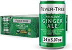 Fever Tree Ginger Ale - Premium Quality Mixer - Refreshing Beverage for Cocktails & Mocktails. Naturally Sourced Ingredients, No Artificial Sweeteners or Colors - 150 ML Cans - Pack of 24