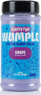 Wumple Purple Cotton Candy Sugar – Flavored Floss Sugar for Cotton Candy Machines, Fluffy Ready-to-Use Mix– Perfect for Parties, Carnivals & Events - Pack of 1 (Grape -13.2 oz)