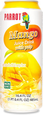 Parrot Brand Mango Juice Drink with Pulp 16.4 fl. oz.(Pack of 12)