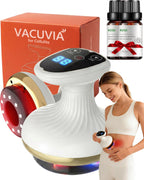 Cellulite Remover, Firmer, More Toned Skin, Deep Massage, Natural Skin Firmness, 9 Suction Levels & Heat, Rechargeable Helps Reduce Stretch Marks & Cellulite for Legs, Arms & Belly (Pro with Oil)