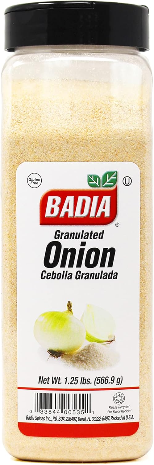 Badia Granulated Onion 1.25 Pound – Bold Savory Sweet Flavor