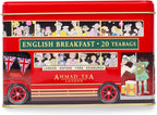 Ahmad Tea London Bus Gift Tin, English Afternoon, 20 Count Tin