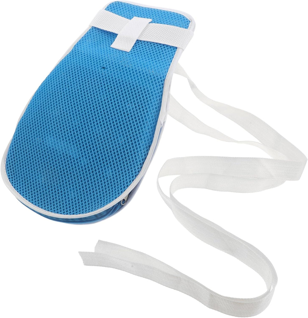 Beavorty Elderly Wrist Glove: Mesh Fabric Breathable Finger Control Glove Fastener for Patients - Anti-Grip Mitten for Care