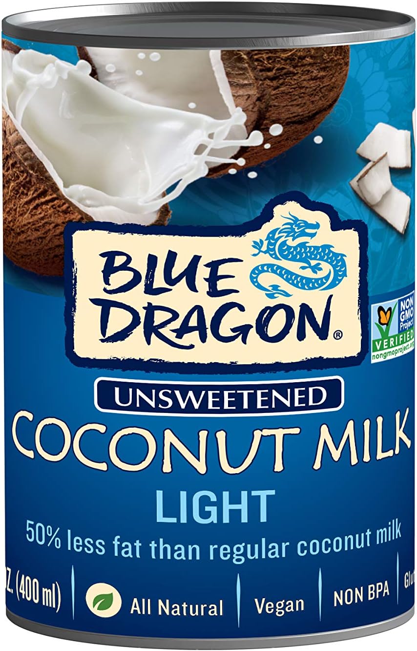 Blue Dragon Light Coconut Milk, No Additives, 13.5 Ounces (Pack Of 12)