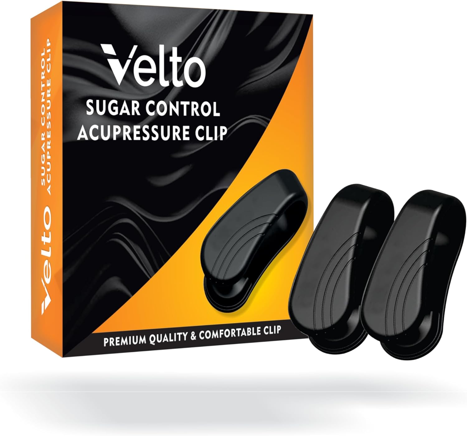 Sugar Control Acupressure Clip (1 Pair) – LI4 Pressure Point for Diabetes, Migraine & Headache Relief | Natural, Drug-Free Tension Relief