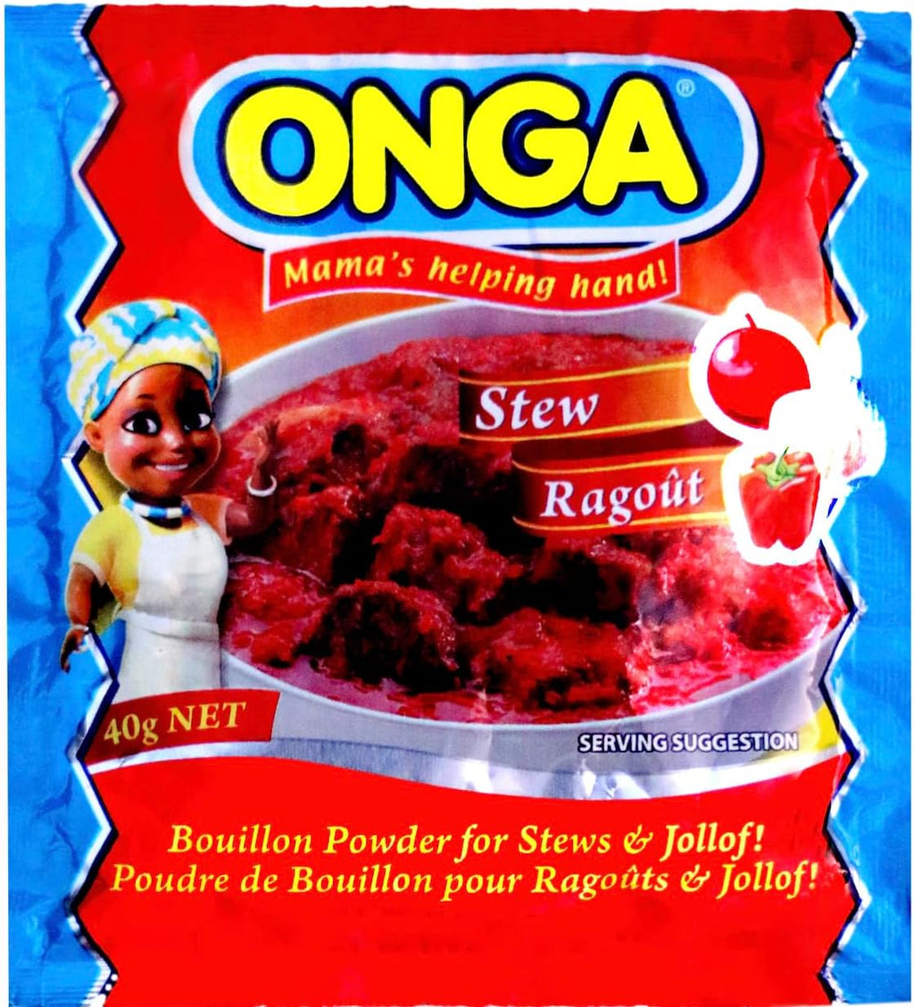 Onga Stew Seasoning. LARGE SIZE SACHET. Pack of 5. 40G EACH