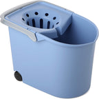 Tatay Rectangle Squeezer Bucket with Wheels, Blue, One Size