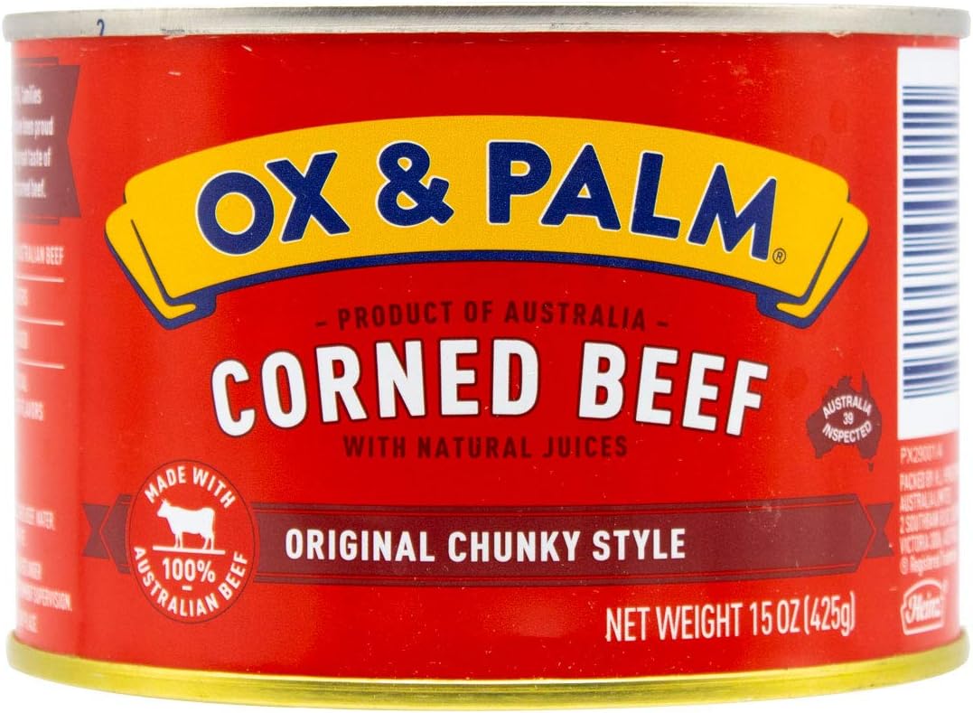Ox & Palm Australian Corned Beef Original Chunky Style 15 oz (Pack of 1)