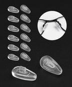 6 Pairs Replacement Silicone Nose Piece for Oakley Crosshair 2.0/WireTap/Whisker/Metal Plate/Spike/Splinter/Transistor/Ejector/Keel Blade Sunglasses, Air Chamber Nose Pads