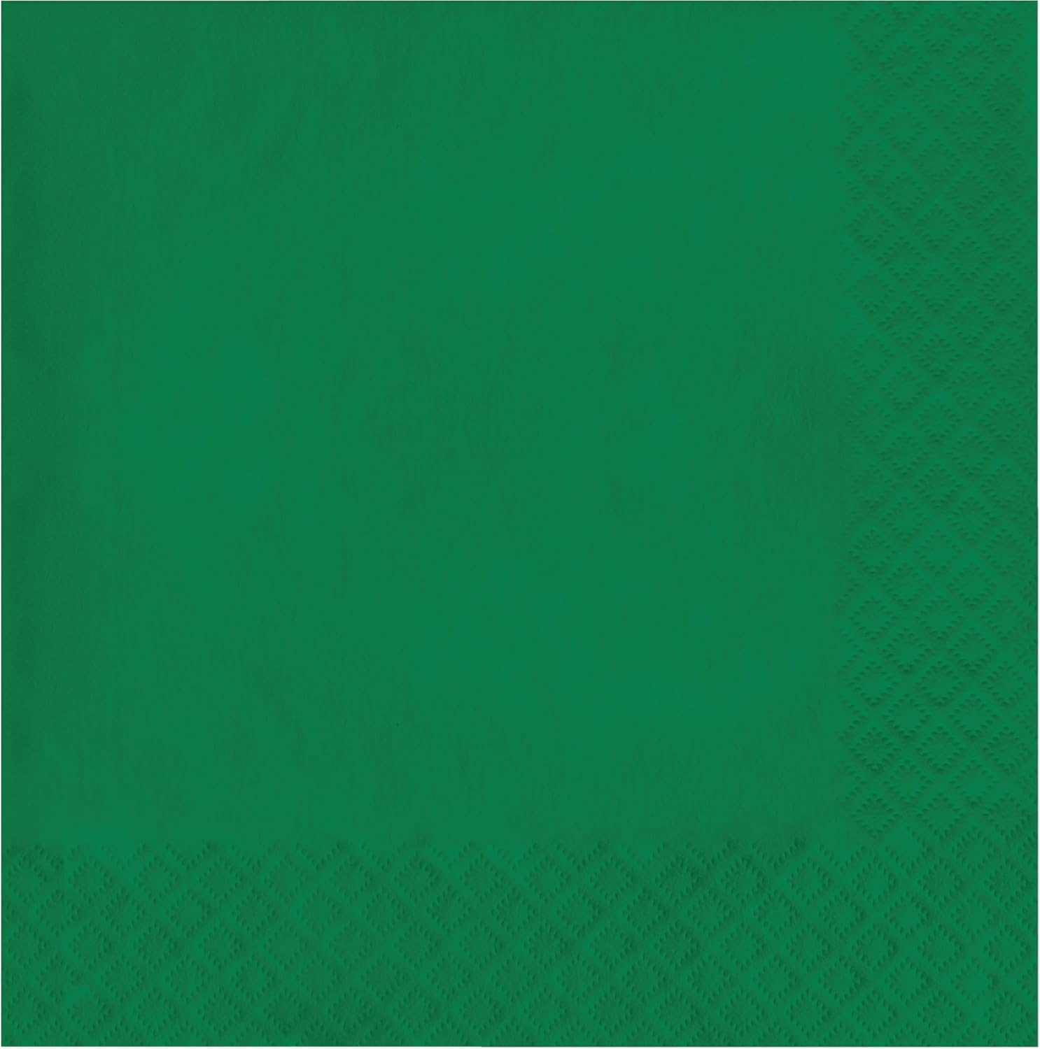 Creative Converting Touch of Color 2-Ply 50 Count Paper Lunch Napkins, Emerald Green