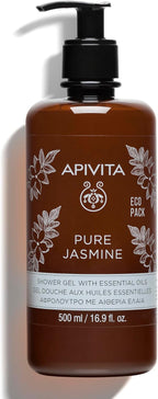 APIVITA Pure Jasmine Shower Gel | Gently Cleanses, Hydrates & Preserves Skin's Moisture with Jasmine & Propolis