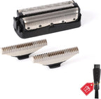 Foil Screen and Shaver Head Cutter Blades Replacement Compatible with Philips QC5550 QC5580 QC5570 QC5510 QC5530 QC5560 Hair Cilppers Comb Parts, Trimmer Shaving head intended for QS6140 QS6160