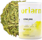 Oriarm 2026 Mingqian Long Jing Green Tea Tea Special Grade - Chinese Longjing Dragon Well Green Tea Loose Leaf - 100g Tin Can