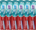 Colgate 360 Enamel Health Sensitive Toothbrush, Compact Head, Extra Soft - Pack of 6